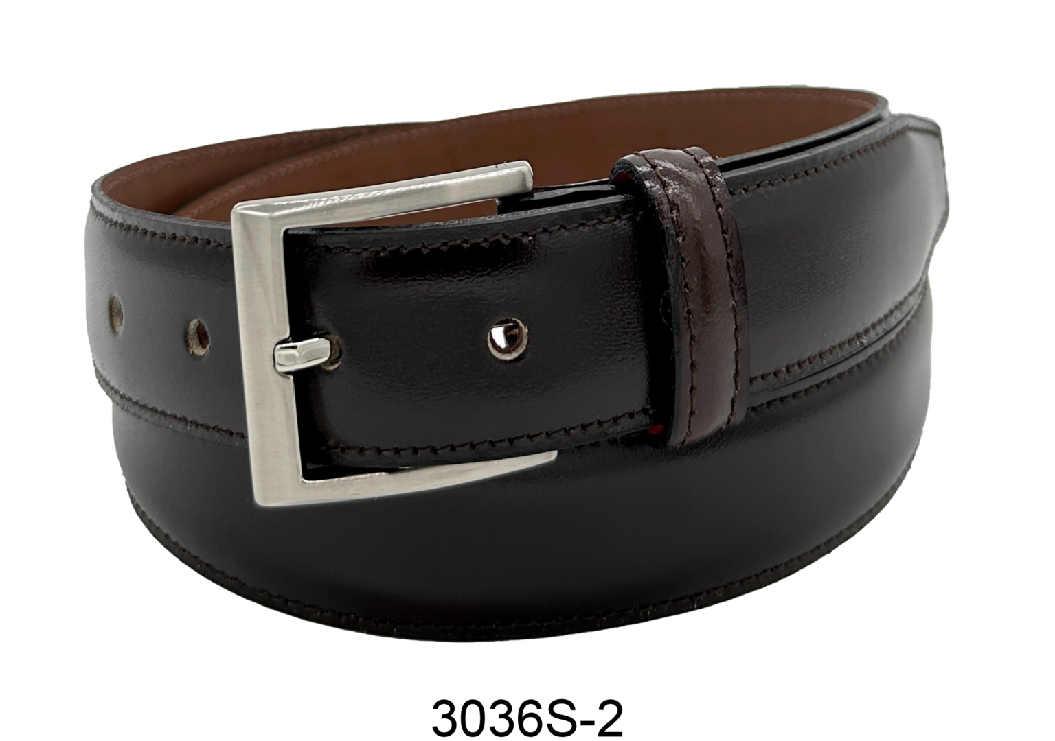 Bench Craft Leather Belt - 3536 - Burgandy